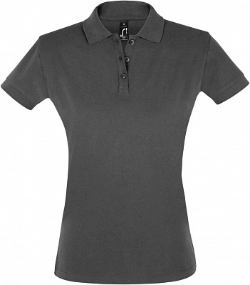 Рубашка поло женская Perfect Women 180 темно-серая (Серый)