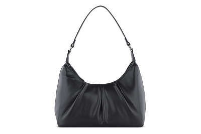 Сумка женская наплечная маленькая BUGATTI Mila, черная, полиуретан, 28 x 9 x 14/21 см