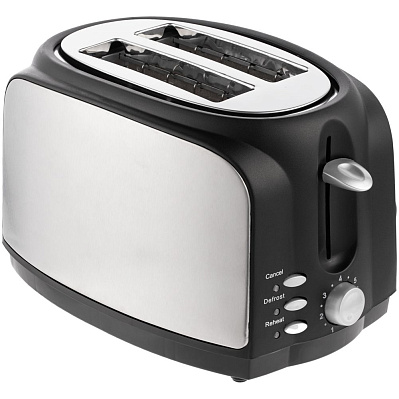 Электрический тостер Postre, серебристо-черный (Серебристый)