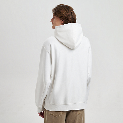 Худи релакс унисекс ADVENTURE, белый, размер XS/S