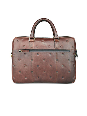 Сумка Mano "Don Leon", натуральная кожа в коричневом цвете, 41 х 29,5 х 8,5 см