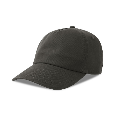 Бейсболка DAD HAT-S, 5 клиньев, металлическая застежка (Тёмно-серый)