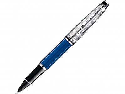Ручка-роллер Expert Deluxe Blue Obssesion CT (Черный/синий/серебристый)