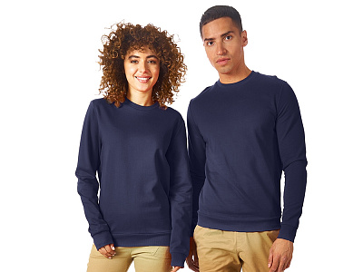 Свитшот Motion с начесом, унисекс (Синий нэйви)