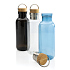 Бутылка для воды из rPET GRS с крышкой из бамбука FSC, 680 мл - Фото 5