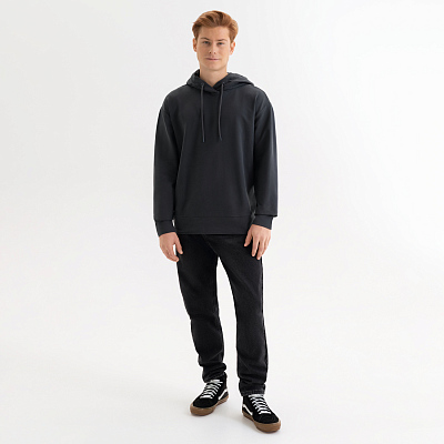 Худи с капюшоном, унисекс Алекс (Alex) антрацит, размер XXL