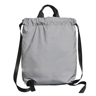 Рюкзак RUN, светоотражающий серый, 48х40см, 100% нейлон (Серый)