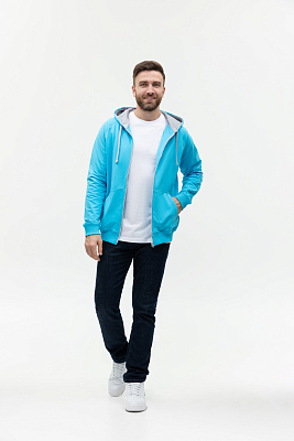 Толстовка мужская STAN с капюшоном на молнии футер без начёса 260, 61