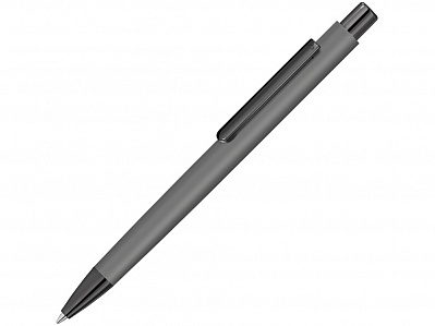 Металлическая шариковая ручка Ellipse gum soft touch с зеркальной гравировкой (Серый)