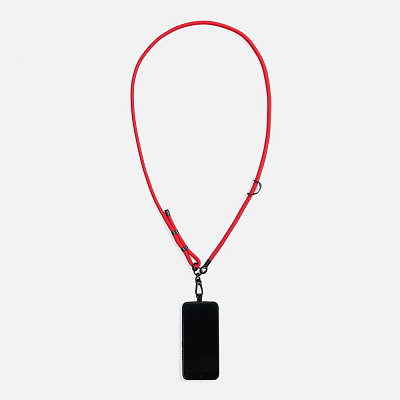 Шнурок для телефона OmniHold, красный