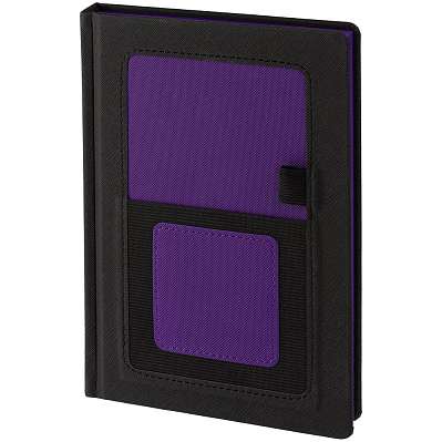 Ежедневник Mobile, недатированный, черно-фиолетовый (Фиолетовый)