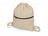 Рюкзак-мешок хлопковый Lark с цветной молнией - Фото 1