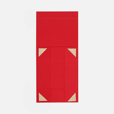 Коробка складная Quadra Fold, красная