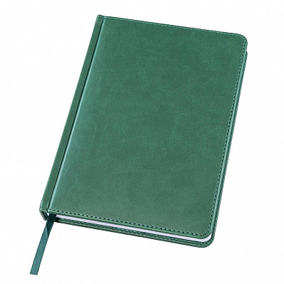 Ежедневник датированный на 2022 год Bliss, А5,  темно-зеленый, белый блок, без обреза (Темно-зеленый)
