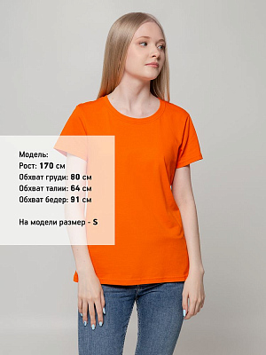 Футболка женская T-bolka Lady, оранжевая