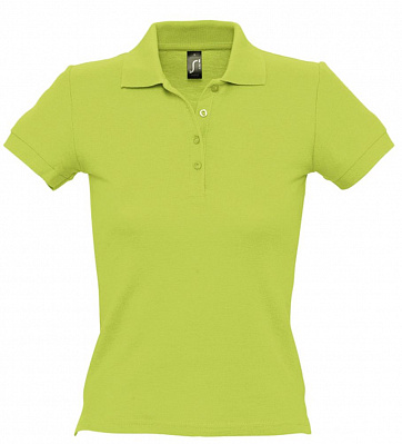 Рубашка поло женская People 210  (Зеленое яблоко)