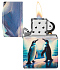 Зажигалка ZIPPO Penguin с покрытием Glow In The Dark Green, латунь/сталь, разноцветная, 38x13x57 мм - Фото 3