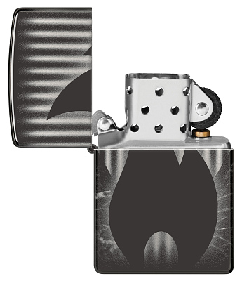 Зажигалка ZIPPO Classic с покрытием High Polish Black, латунь/сталь, черная, глянцевая, 38x13x57 мм