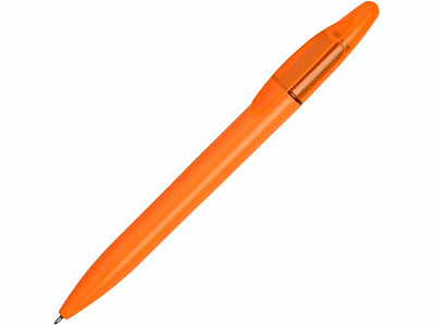 Ручка пластиковая шариковая Mark с хайлайтером (Оранжевый)