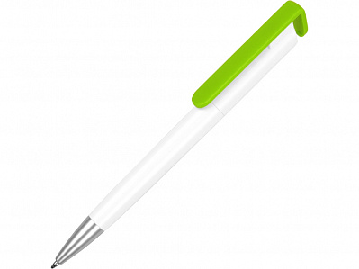 Ручка-подставка Кипер (Белый/зеленое яблоко/серебристый)