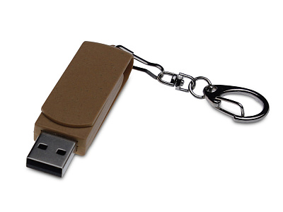 USB 2.0- флешка промо Варуна на 4 Гб с поворотным механизмом (Коричневый)