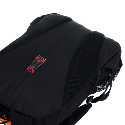 Рюкзак TORBER ROCKIT черный/оранжевый, полиэстер/добби, 32x15x46 см, 22 л