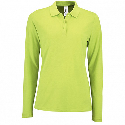 Рубашка поло женская с длинным рукавом Perfect LSL Women  (Зеленое яблоко)