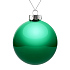 Елочный шар Finery Gloss, 10 см, глянцевый зеленый - Фото 1