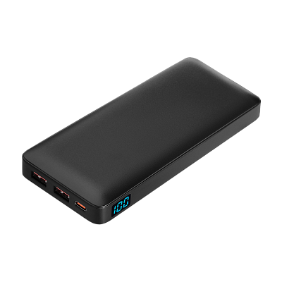 Внешний аккумулятор с подсветкой Ancor PD Plus 10000 mAh, черный (Чёрный)