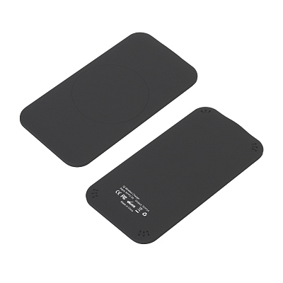 Настольное беспроводное зарядное устройство "Slim SOFTTOUCH", черный