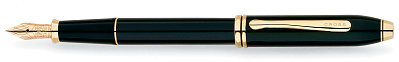 Перьевая ручка Cross Townsend. Цвет - черный. (Черный)
