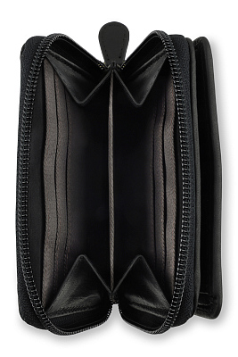 Бумажник KLONDIKE RUSH «Dana», натуральная кожа в черном цвете, 11 х 9 х 2,5 см