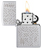 Зажигалка ZIPPO Mosaic с покрытием Satin Chrome, латунь/сталь, серебристая, матовая, 38x13x57 мм - Фото 2