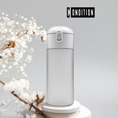 Бутылка для воды AqualityMate, 750мл (белый) (Белый)