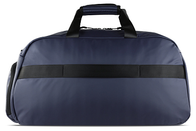 Сумка спортивная BUGATTI Blanc, синяя, тарпаулин/полиэстер, 52х26х27,5 см