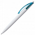 Ручка шариковая Bento, белая с голубым - Фото 2