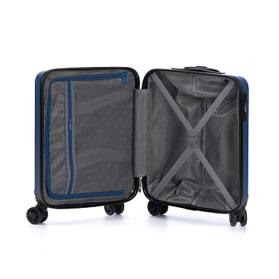 Чемодан TORBER Caspian, тёмно-синий, ABS-пластик, 38 х 20 х 54 см, 35 л