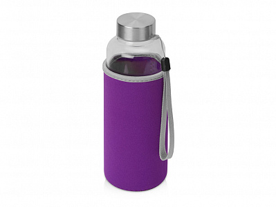 Бутылка для воды Pure c чехлом (Прозрачный, фиолетовый)
