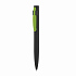 Ручка шариковая "Lip", покрытие soft touch, черный с зеленым яблоком - Фото 3