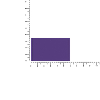 Лейбл из ПВХ Dzeta, M, фиолетовый