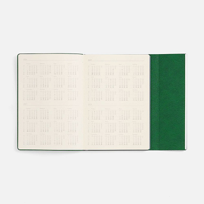 Ежедневник Petrus Flap, недатированный, зеленый