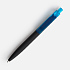 Ручка шариковая Prodir QS01 PRT-T Soft Touch, черная с голубым - Фото 3