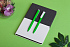 Ручка шариковая "Clive", покрытие soft touch, зеленое яблоко с белым - Фото 2
