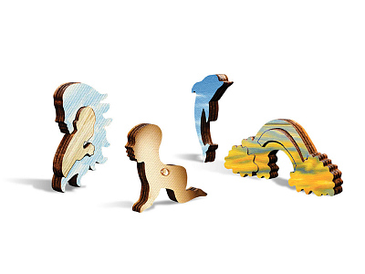 Деревянный пазл Цветок в душе, 220 деталей