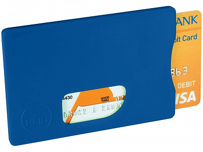 Защитный RFID чехол для кредитной карты (Ярко-синий)