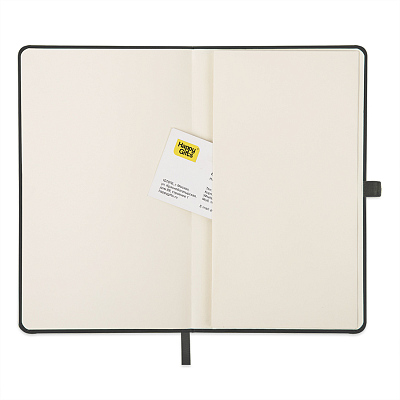 Ежедневник недатированный HAMILTON, A5, черный, кремовый блок