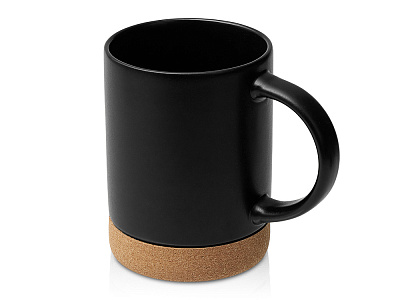 Кружка с пробковым дном Корк & Бон (Чёрный)