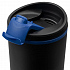 Термостакан Relief, черный с синим - Фото 3