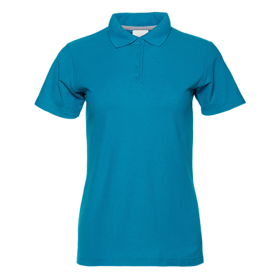 Рубашка поло женская STAN хлопок/полиэстер 185, 04WL (Лазурный)