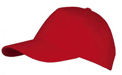 Бейсболка Long Beach, черная с красным (Красный)
